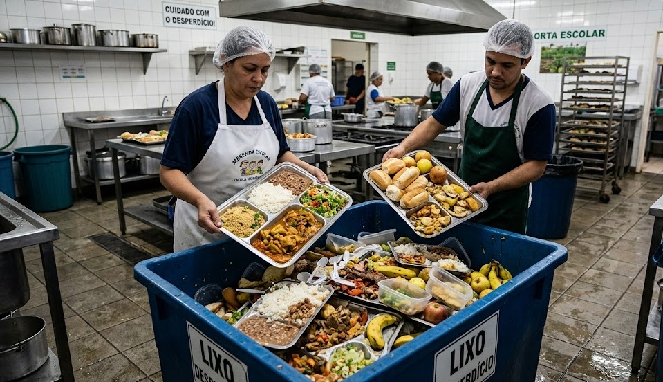 O desperdício de merenda escolar é um dos desafios mais comuns — e menos visíveis — na gestão educacional pública.